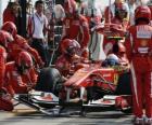 çukurları Fernando Alonso - Ferrari - Monza 2010